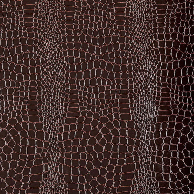 Crocodile Wallcovering by Schumacher - Jet