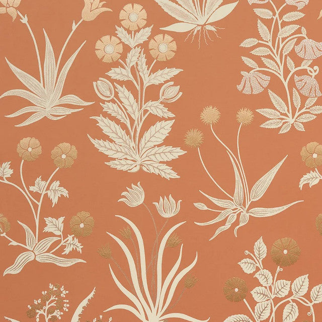 Culpeper Wallcovering by Schumacher - Ox Orange