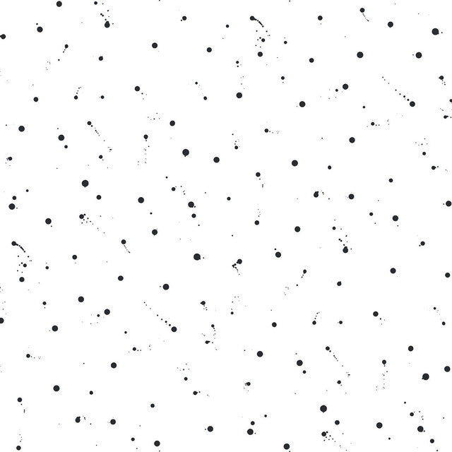 Dripped Wallcovering by Merenda Wallpaper - Black Ink