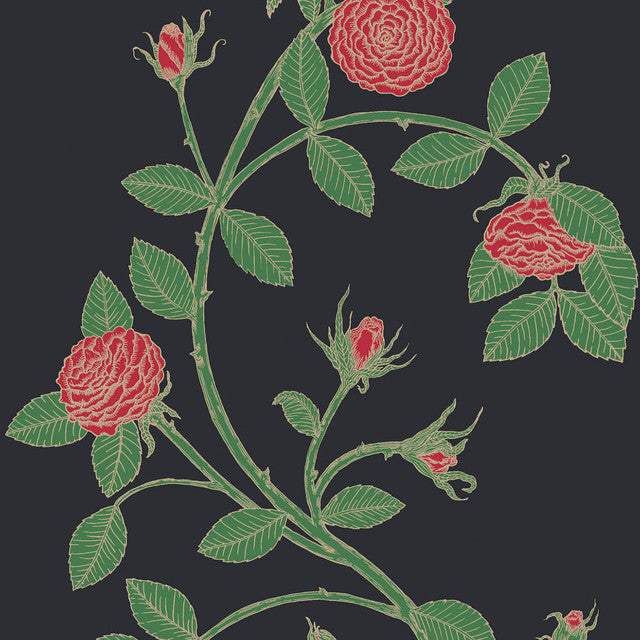 Elva Rose Wallcovering by Merenda Wallpaper - Bella