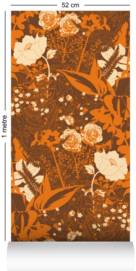 English Garden Wallcovering by Dupenny - 1970