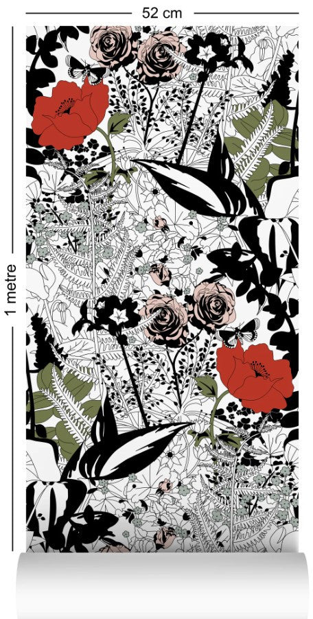 English Garden Wallcovering by Dupenny - Colour