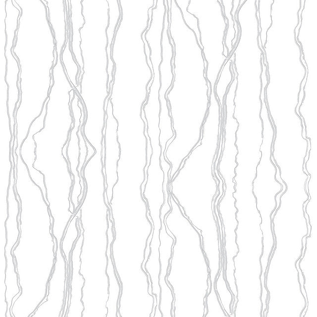 Fault Lines Wallcovering by Merenda Wallpaper - Steel