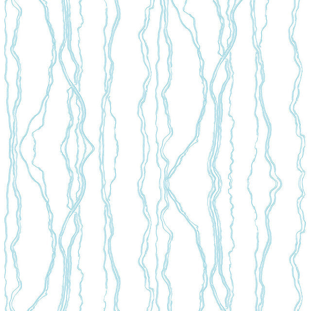 Fault Lines Wallcovering by Merenda Wallpaper - Aqua