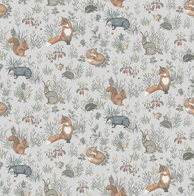 Forest Friends Mural Wallcovering by Schumacher - Multi