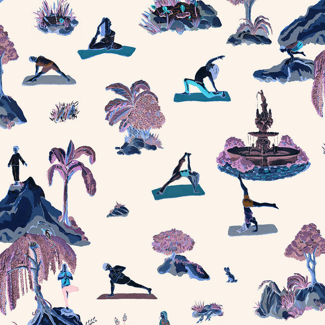 Forest Yoga Wallcovering by Merenda Wallpaper - Rave