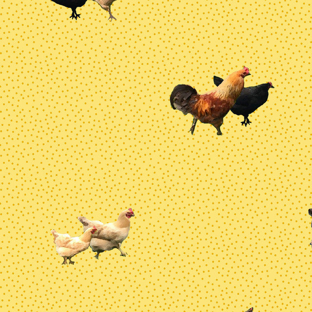 Helen's Yard Wallcovering by Merenda Wallpaper - Yellow