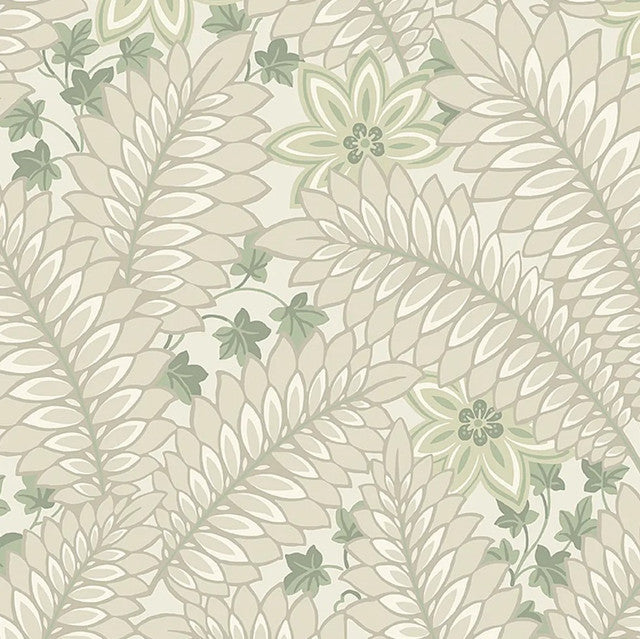 Hidden Ivy Wallcovering by Schumacher - Parchment