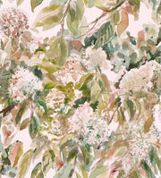 Hydrangea Garden Wallcovering by Merenda Wallpaper - Amber