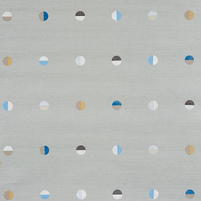 Joshua Tree Hand Printed Sisal Wallcovering by Schumacher - Mineral