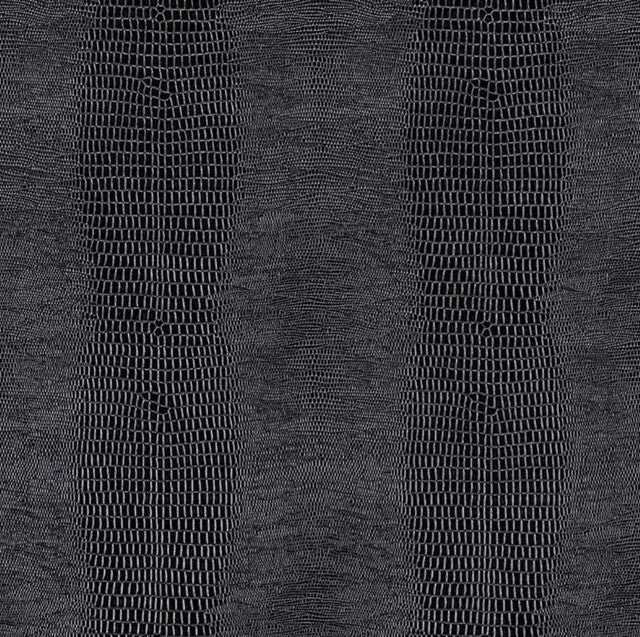 Komodo Wallcovering by Schumacher - Black Orchid