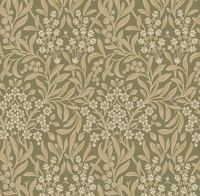 Kryddhyllan Wallcovering by Schumacher - Leaf