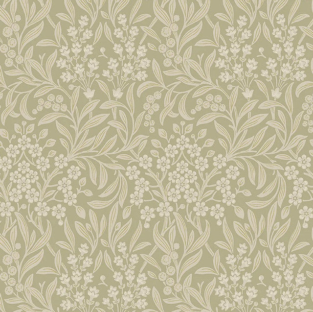 Kryddhyllan Wallcovering by Schumacher - Sage