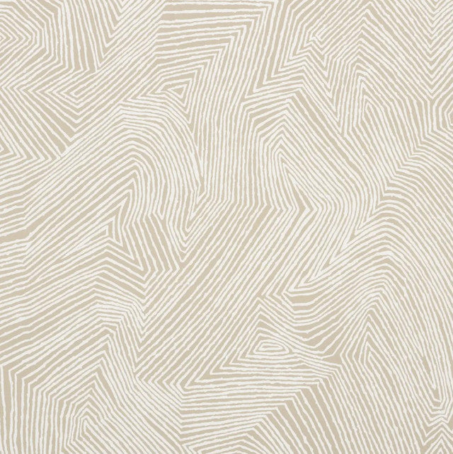 Labrynth Grand Wallcovering by Schumacher - Dune