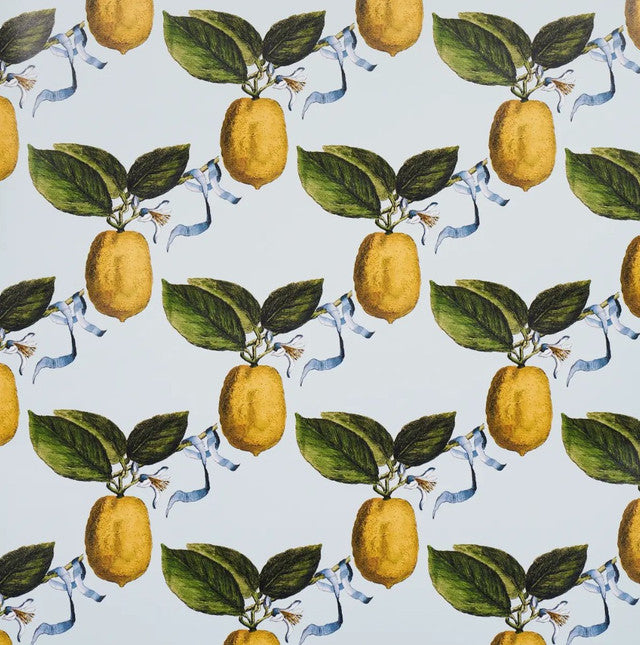 Le Citron Wallcovering by Schumacher - Sky