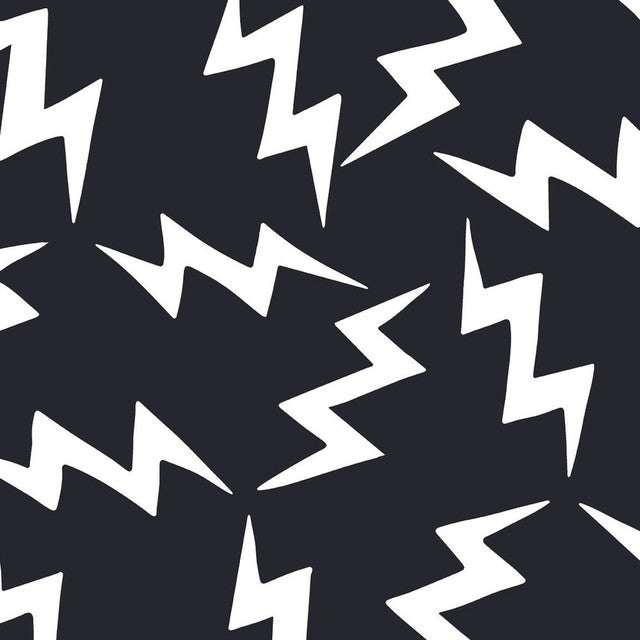 Lightning Wallcovering by Merenda Wallpaper - Black Widow