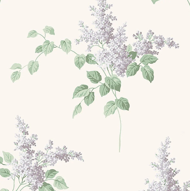 Lilacs Wallcovering by Schumacher - Lilac