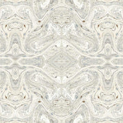 Marble Tile 2 Wallcovering by The Vale London - Cream