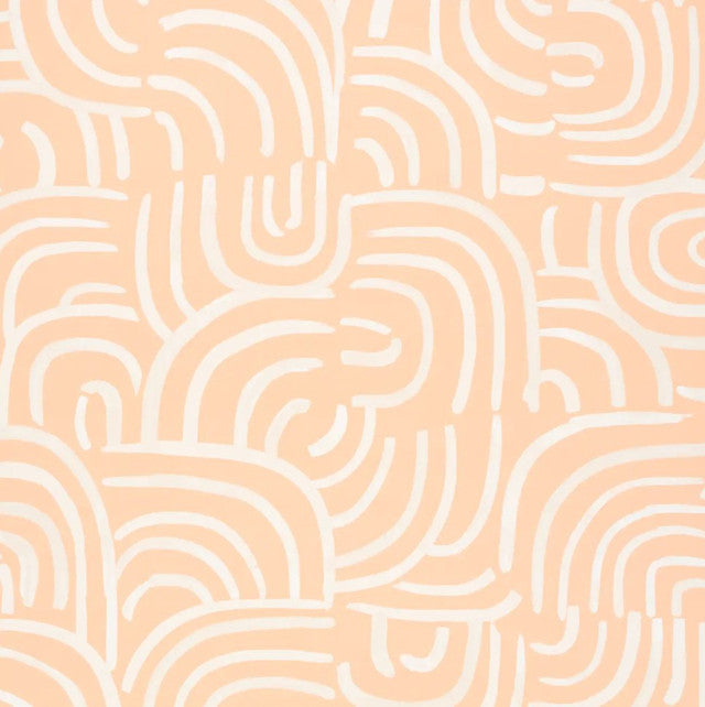 New Beat Wallcovering by Schumacher - Light Peach