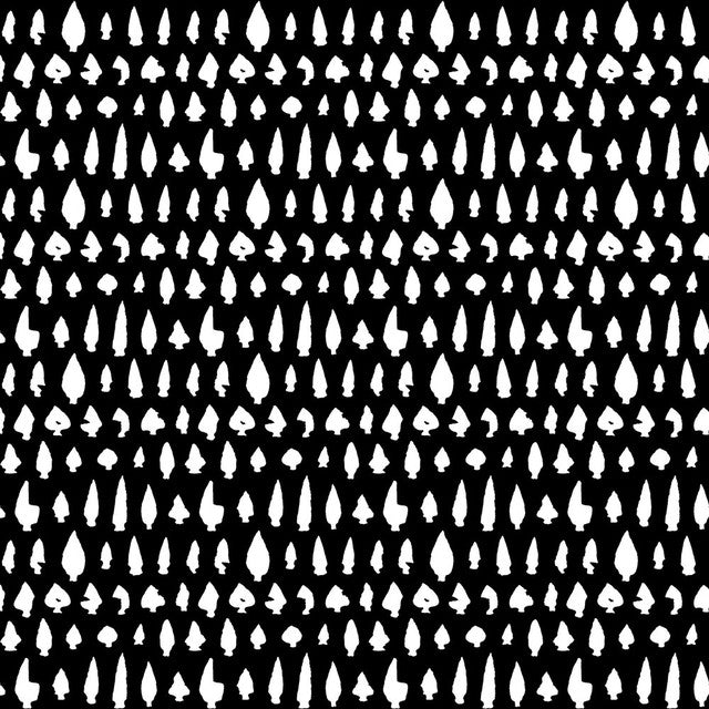 New York Arrowheads Wallcovering by Merenda Wallpaper - White on Black