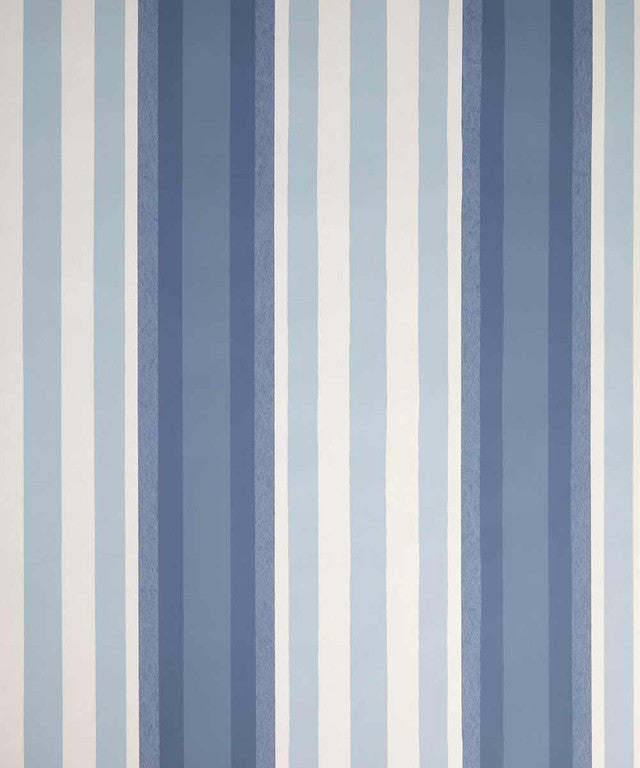 Obi Stripe Wallcovering by Liberty of London - Lapis