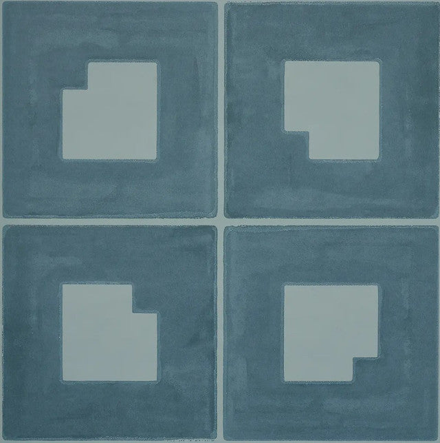 Palindrome Wallcovering by Schumacher - Teal