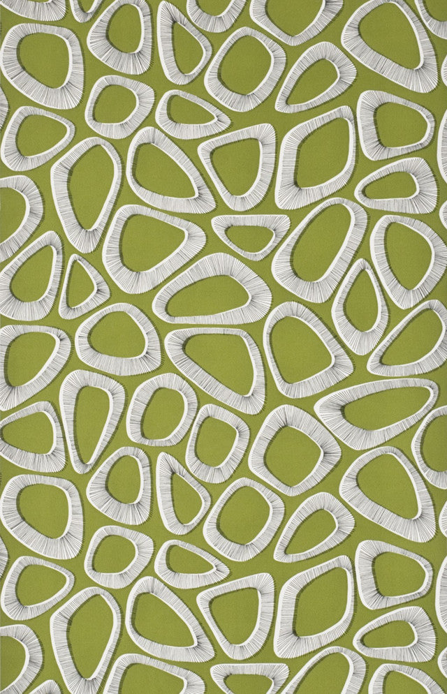 Pebbles Wallcovering by MissPrint - Cricket Green