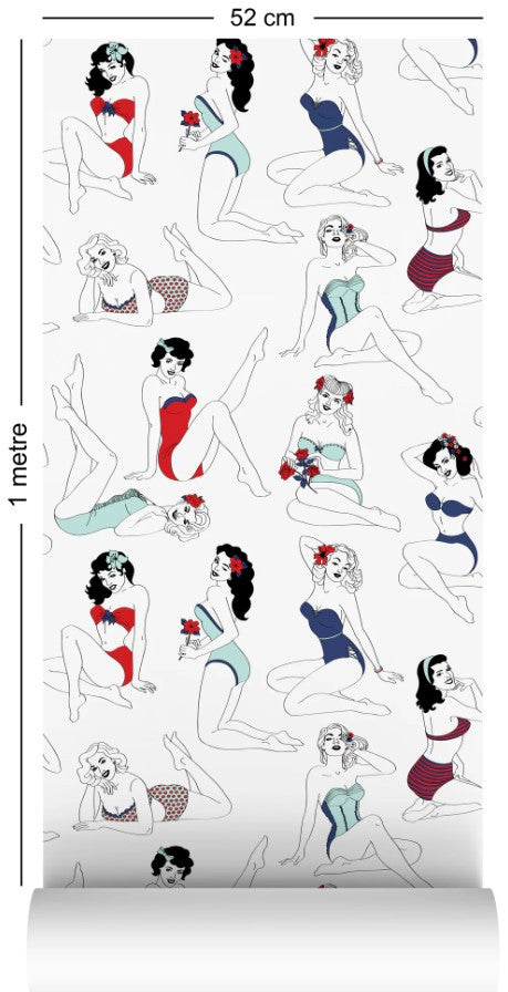 Pin-Up Wallcovering by Dupenny - Colour