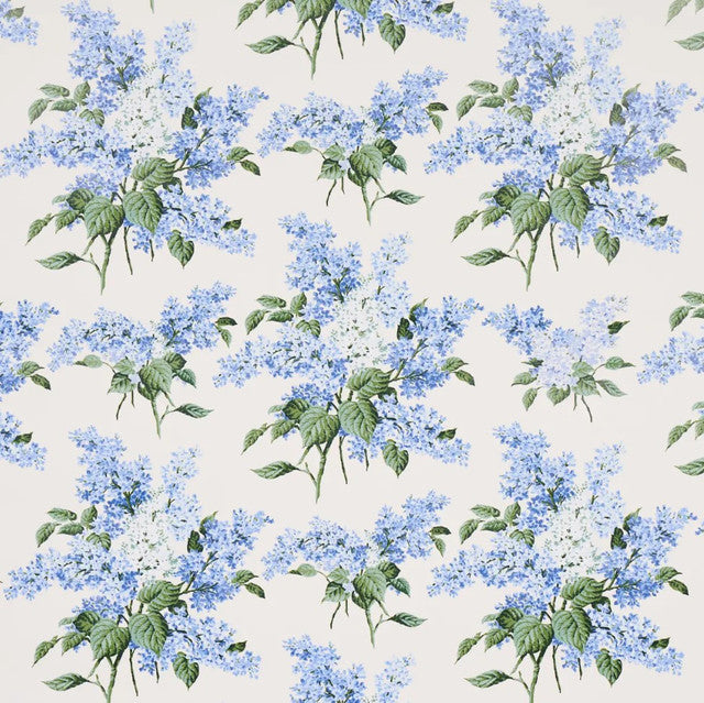 Proust's Lilacs Wallcovering by Schumacher - Blue