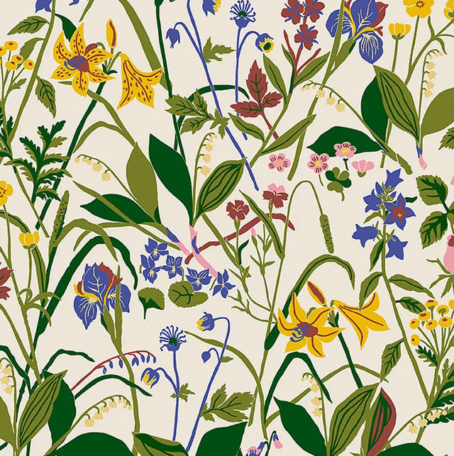 Ros Och Lilja Wallcovering by Schumacher - Ivory