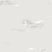 Seagulls Wallcovering by Schumacher - Grey