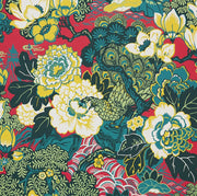 Shanghai Peacock Wallcovering by Schumacher - Cerise