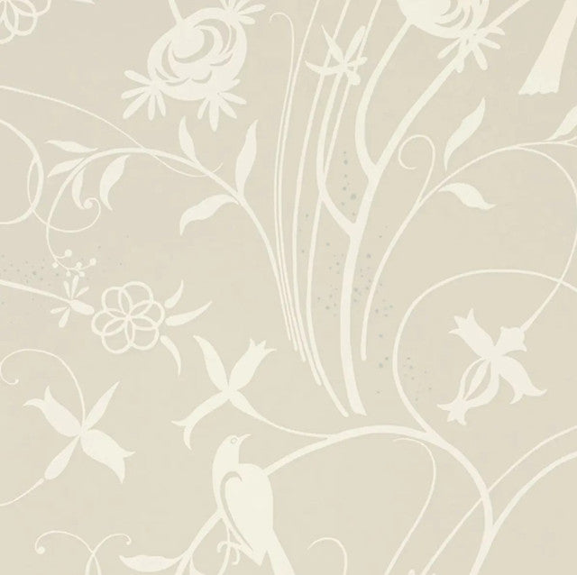 Sky Meadow Wallcovering by Schumacher - Linen
