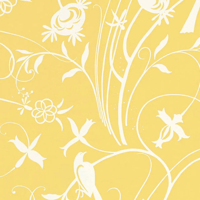 Sky Meadow Wallcovering by Schumacher - Yellow
