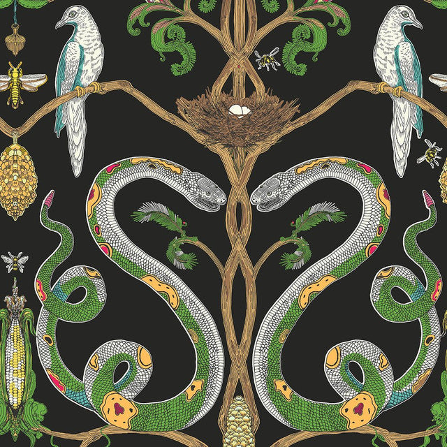 Snake Party 2.0 Wallcovering by Merenda Wallpaper - Hope