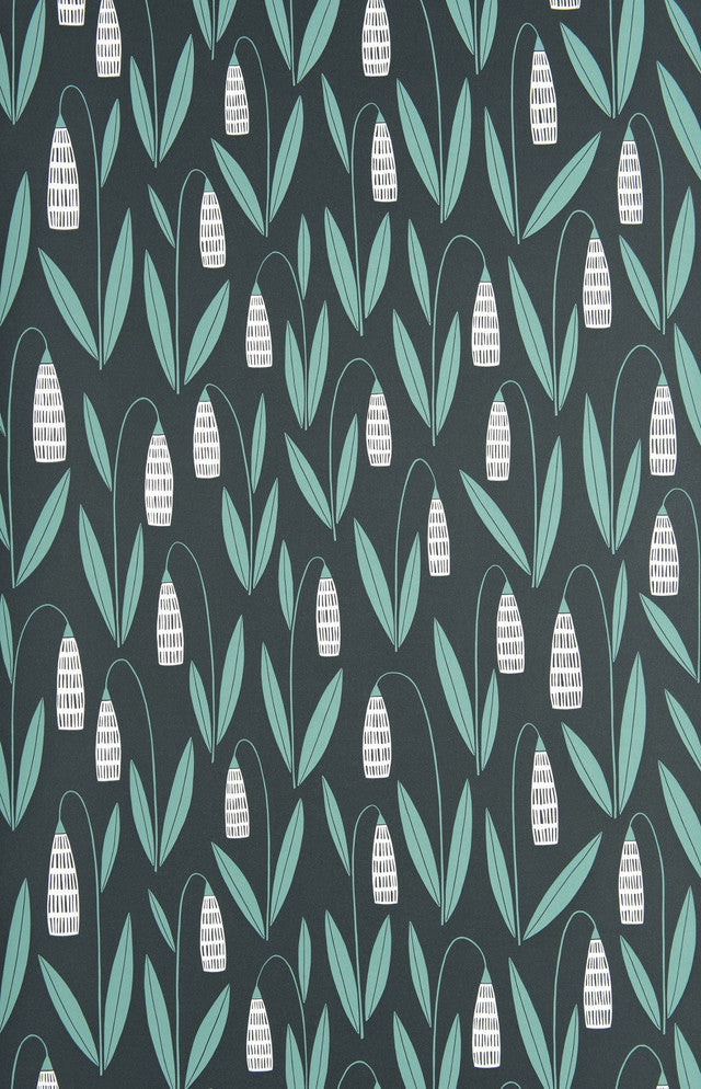 Snowdrops Wallcovering by MissPrint - Night Flower