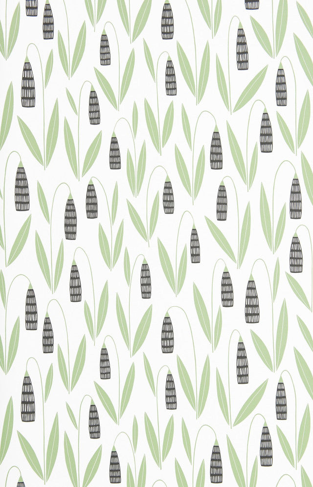 Snowdrops Wallcovering by MissPrint - Forest Shade