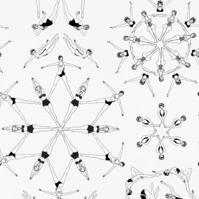 Splash! Wallcovering by Dupenny - Black and White