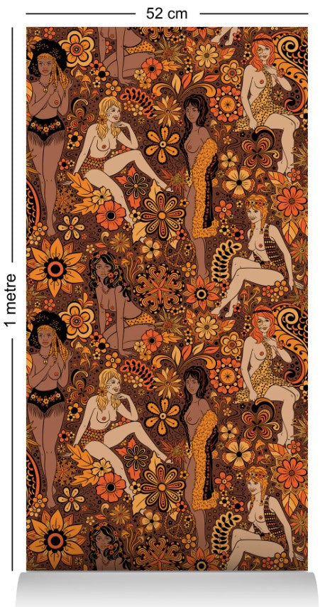 Summer of Love *Uncensored* Wallcovering by Dupenny - Acapulco Gold