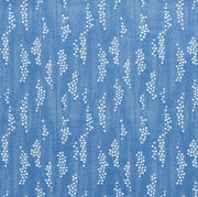 Taki Floral Wallcovering by Schumacher - Indigo