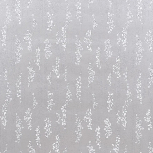 Taki Floral Wallcovering by Schumacher - Moonstone