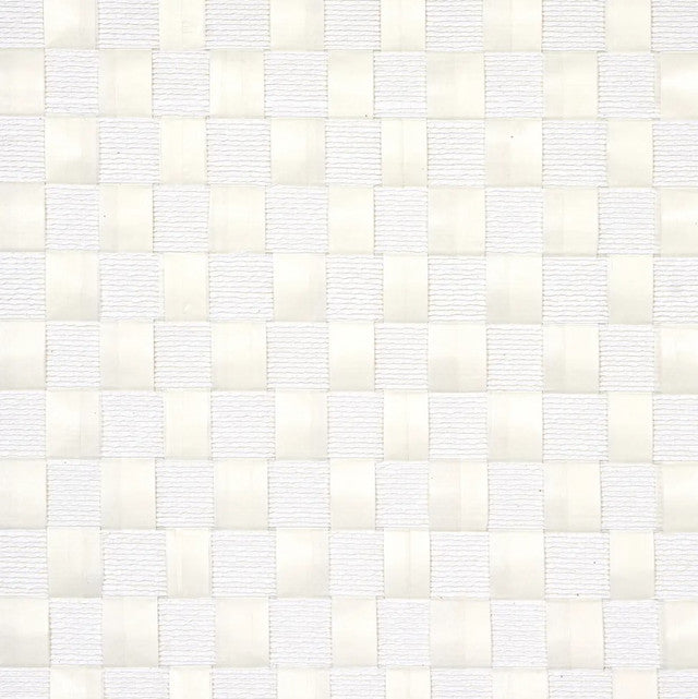 Textured Check Wallcovering by Schumacher - White