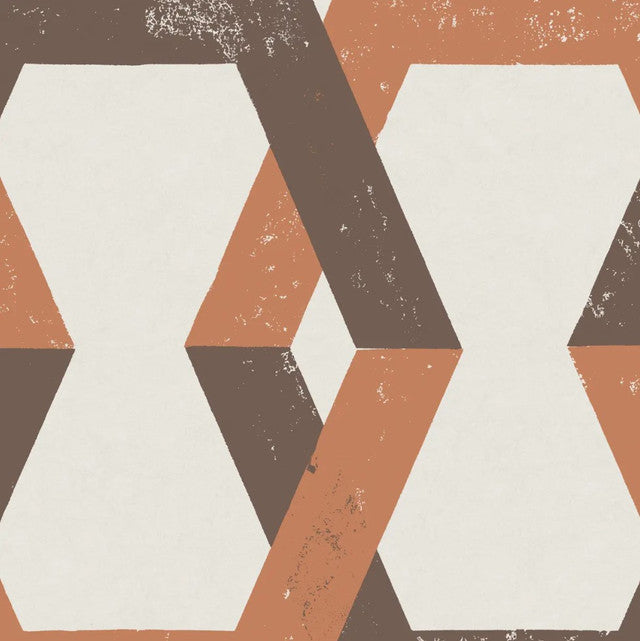 Tribe Wallcovering by Schumacher - Brown