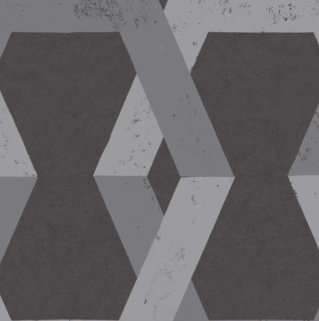 Tribe Wallcovering by Schumacher - Pewter