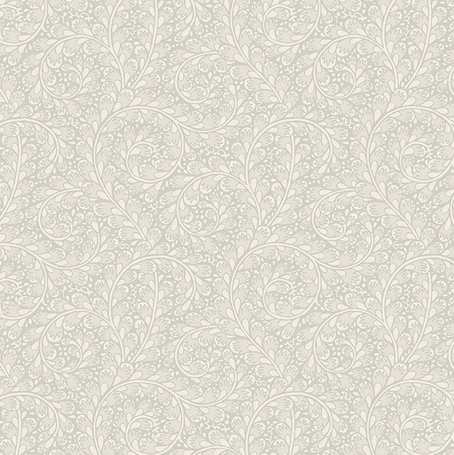Wild Ferns Wallcovering by Schumacher - Stone