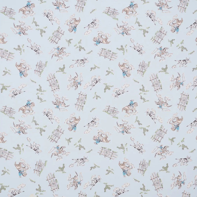 Wild West Wallcovering by Schumacher - Blue