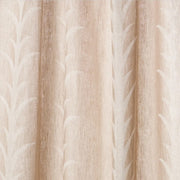 Acanthus Stripe Sheer Fabric by Schumacher - Taupe