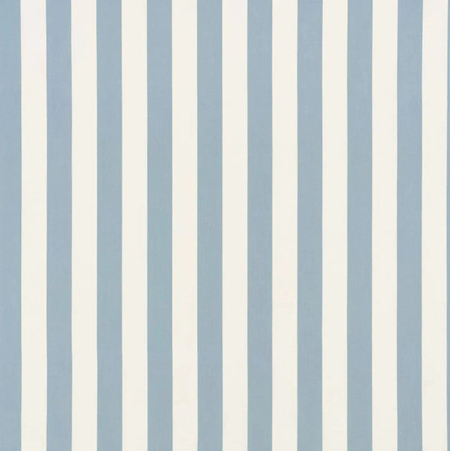 andy-stripe-fabric-by-schumacher-temp - Blue