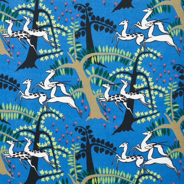 antelopes-fabric-by-schumacher-temp - Cobalt