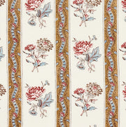 Ariana Floral Sripe Fabric by Schumacher - Document